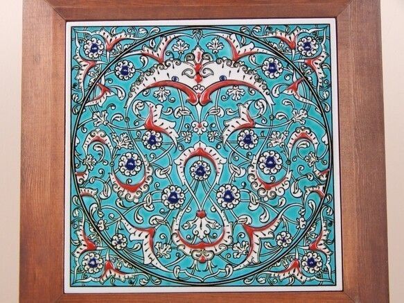 Turkey Kutahya Pottery, Tiles, Art Paintings, Picture Frames I, Free Shipping photo for sale
