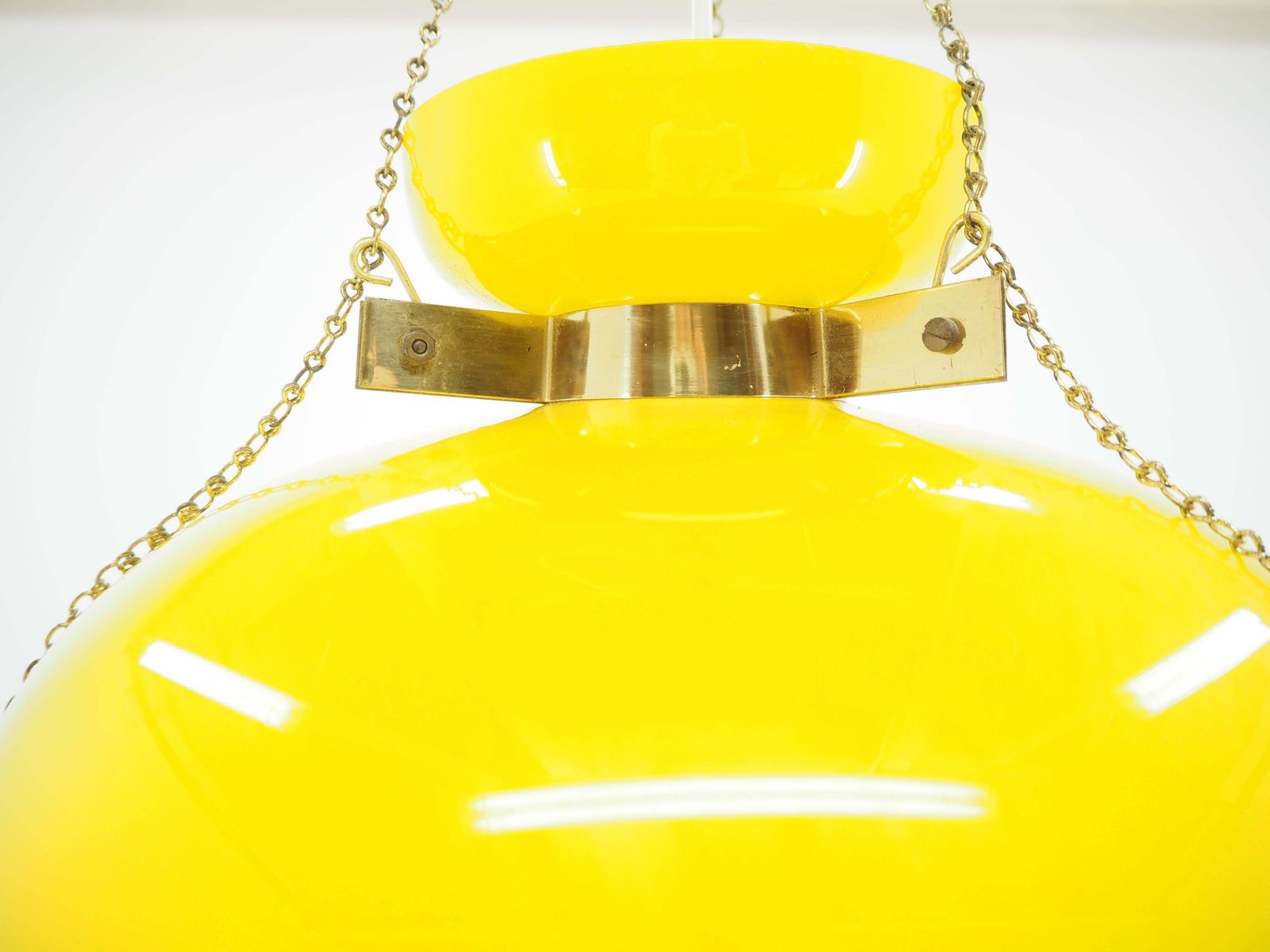 Midcentury Glass Chandelier In Style Of Harvey Guzzini, 1960s photo buy