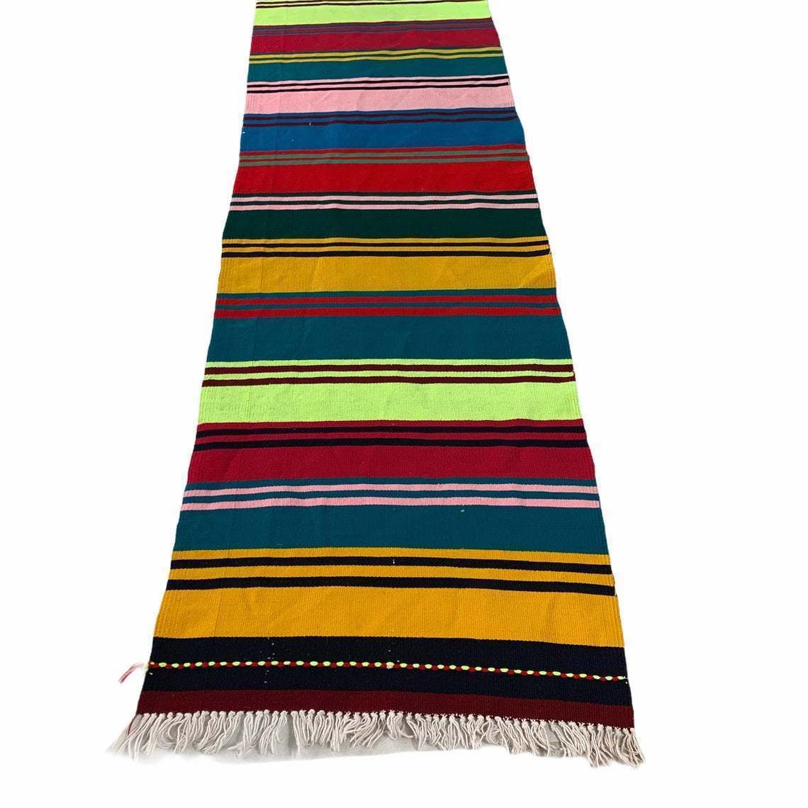 photo for sale Traditional Turkish Kilim Rug Runner , Vintage Turkish Wool Country Home Kelim Runner 290 X 61 Cm