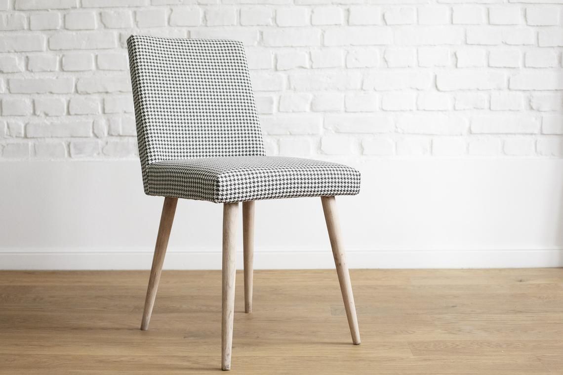 Vintage Polish Straight Dining/Living Room Chair From Mid Century