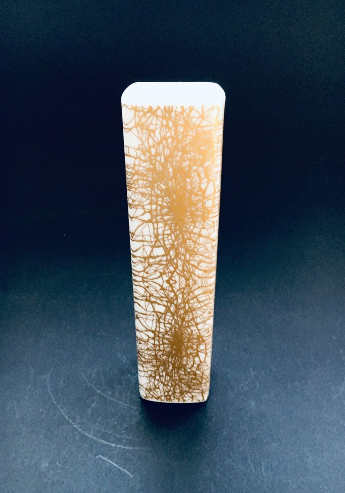 Art Porcelain Abstract Gold Pattern Vase By Heinrich & Co Selb Bavaria, Germany 1970s photo furniture