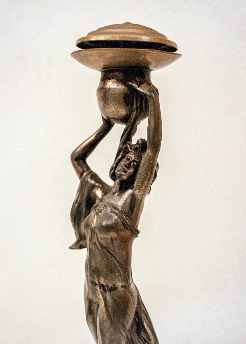 Zilveren Tafelsculptuur Van Wmf, Austria, Jaren 1920 photo for sale