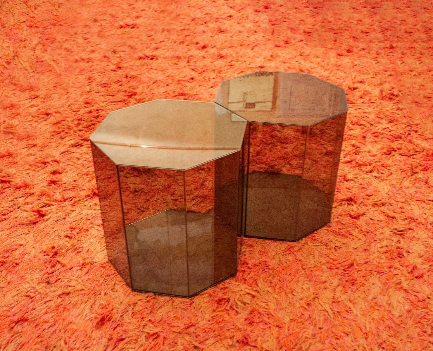 Plexiglas Containers En Manden, Jaren 1970, Set Van 4 photo furniture