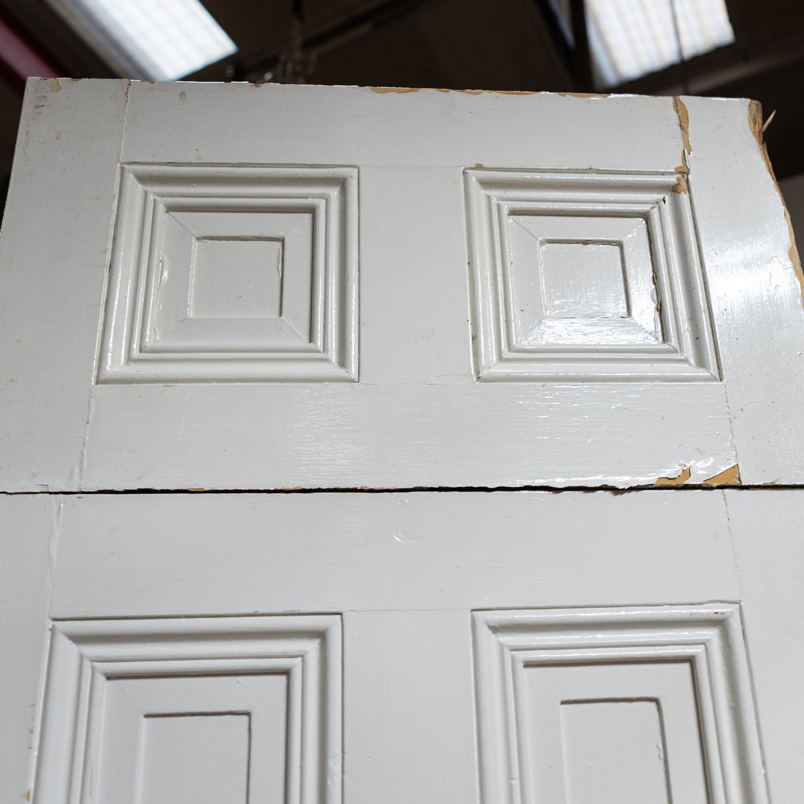 Antique Victorian Pine Bay Window Shutters With Panelling photo vinterior