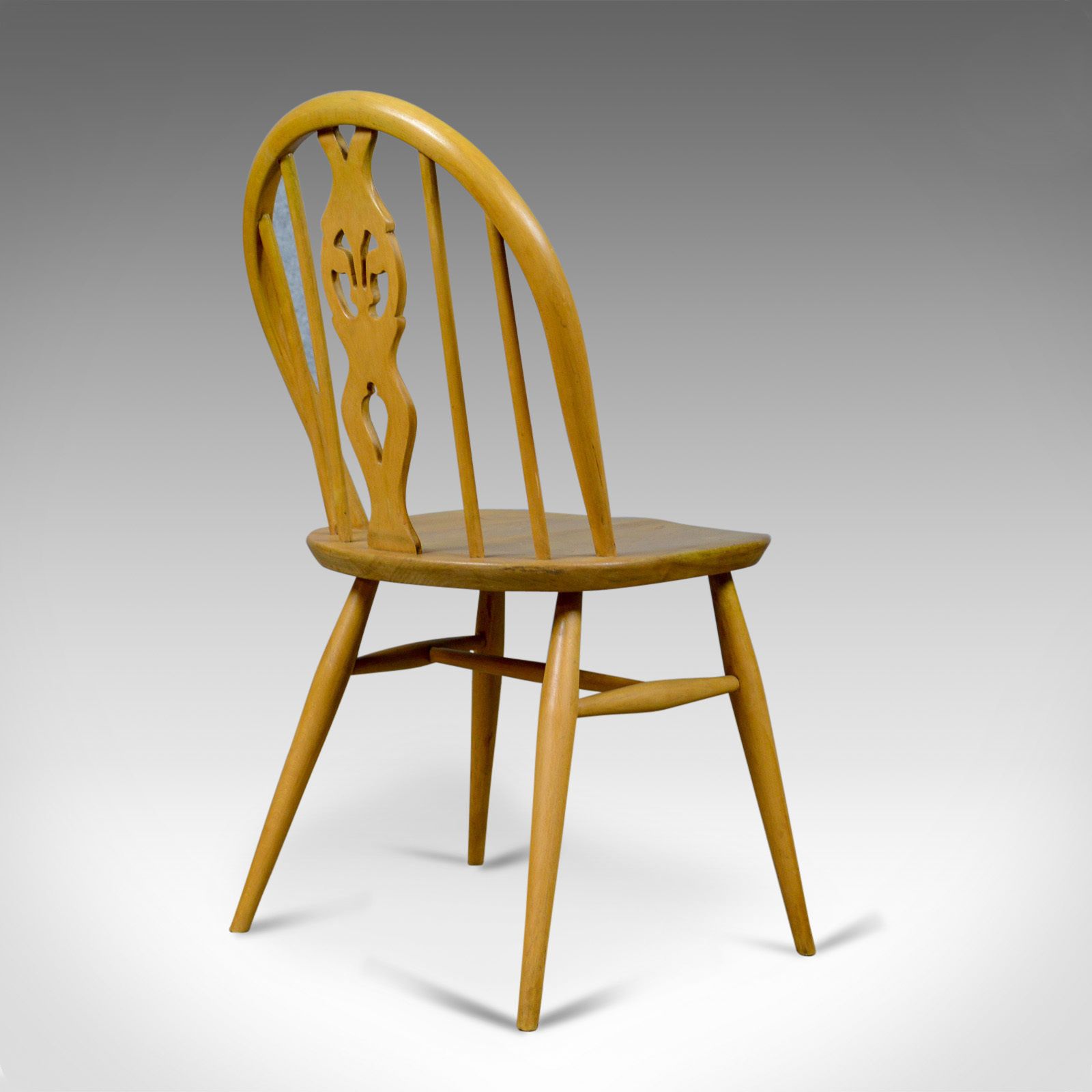 Set Of Four Mid Century Modern Dining Chairs, English, Beech, Danish Taste C1960 photo furniture