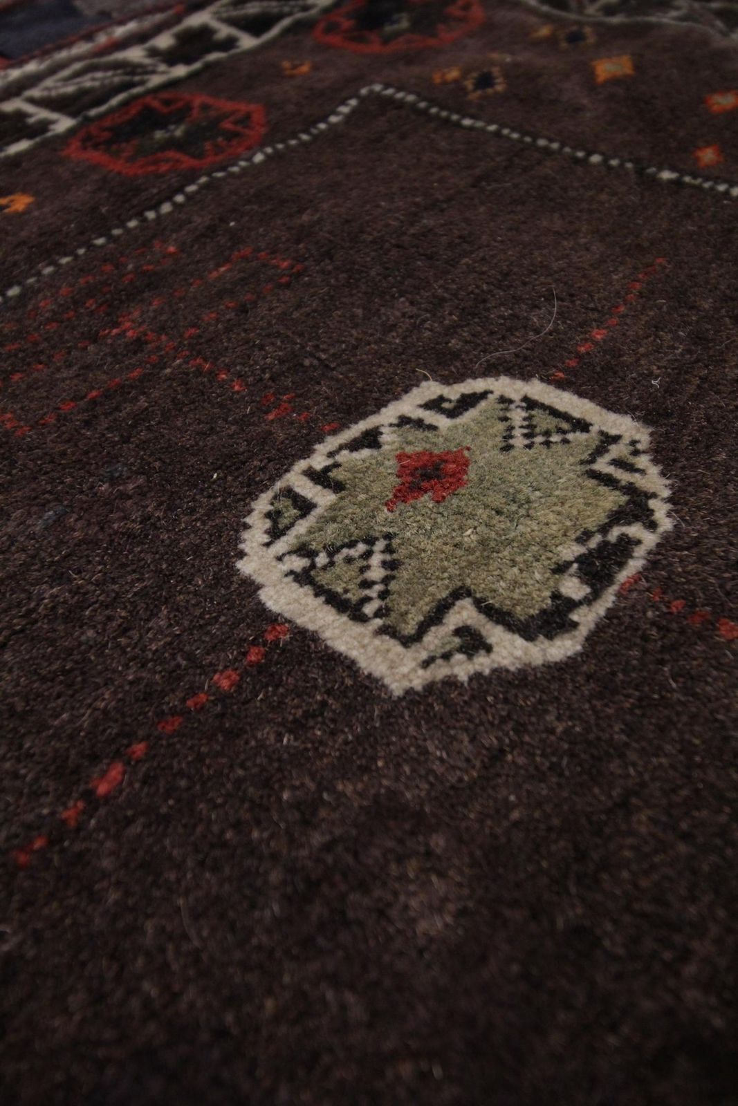 Handwoven Antique Baluch, Tribal Wool Carpet Oriental Living Room Rug, 1910 photo Textiles