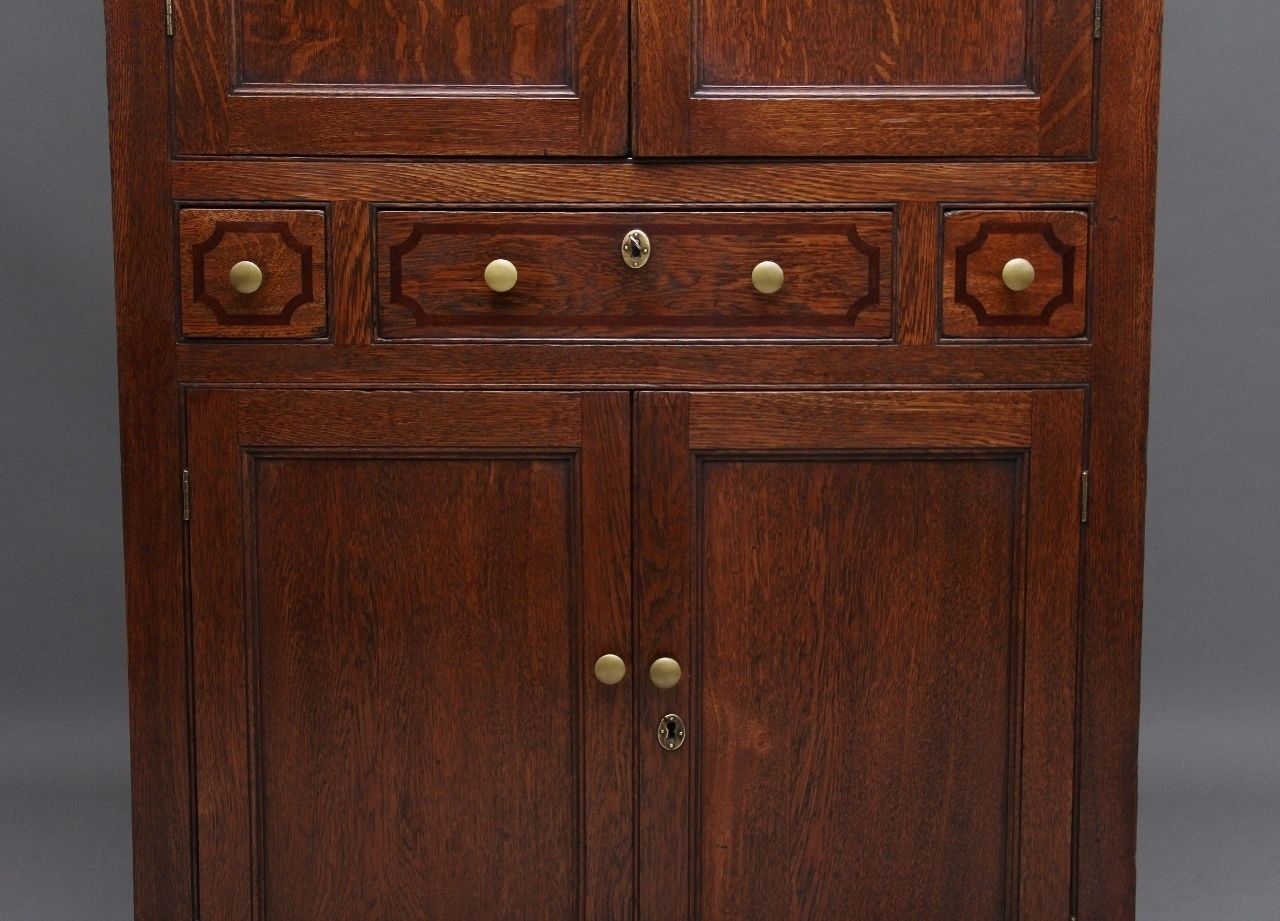 photo furniture Early 19th Century Oak Food Cupboard