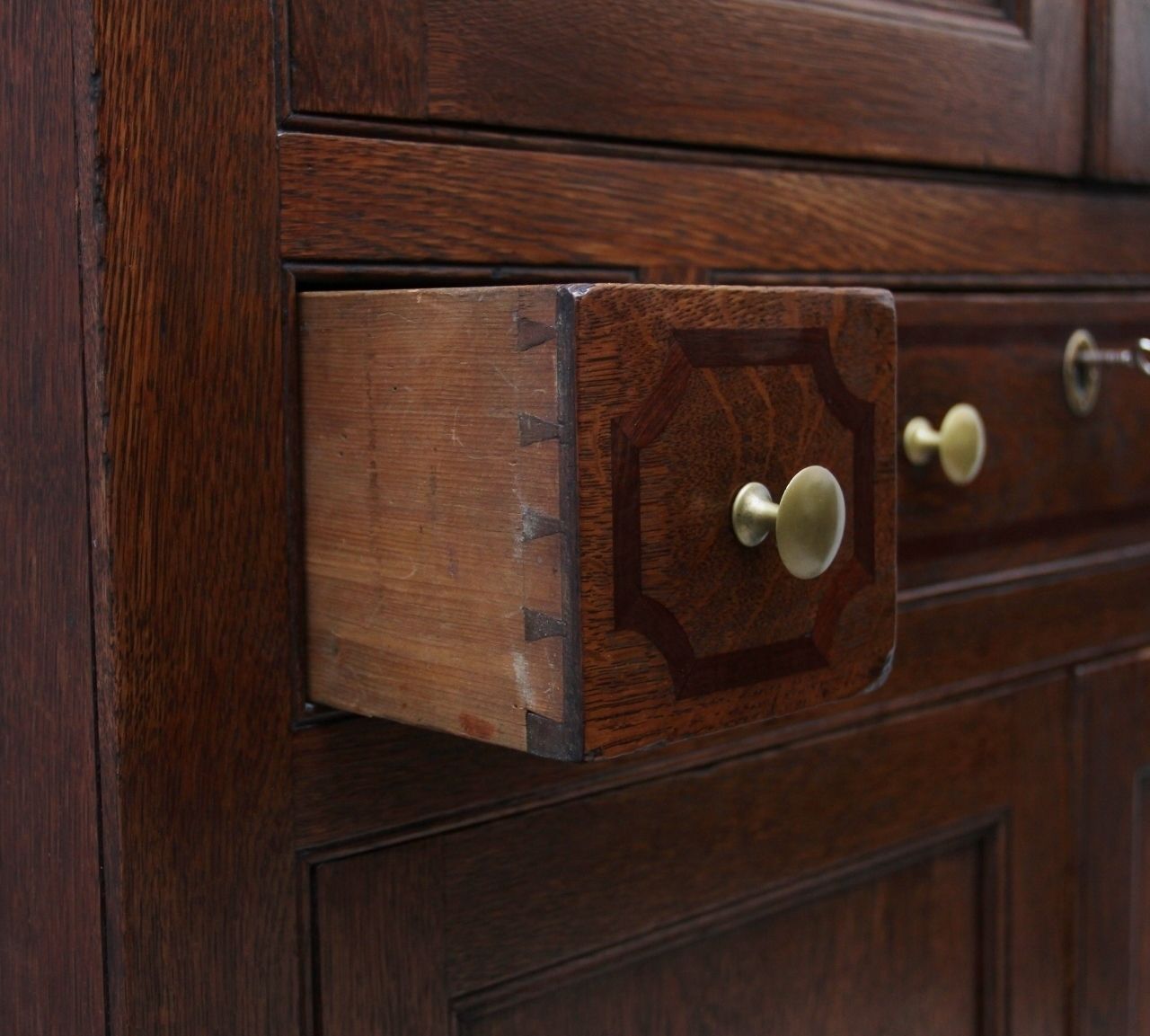 Furniture Early 19th Century Oak Food Cupboard photo