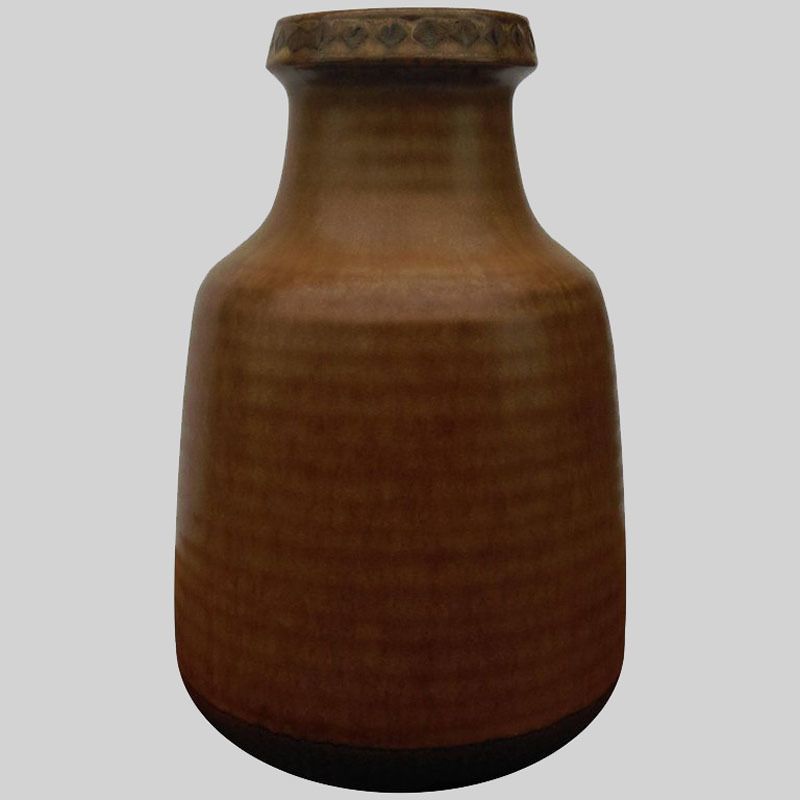 1960s Gunnar Nylund Brown Ceramic Vase By Rörstrand G.N. Sweden
