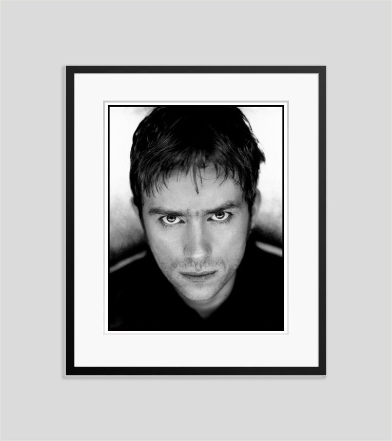 'Blur' Damon Albarn By Kevin Westenberg Limited Edition Archival Print Framed In Black photo furniture