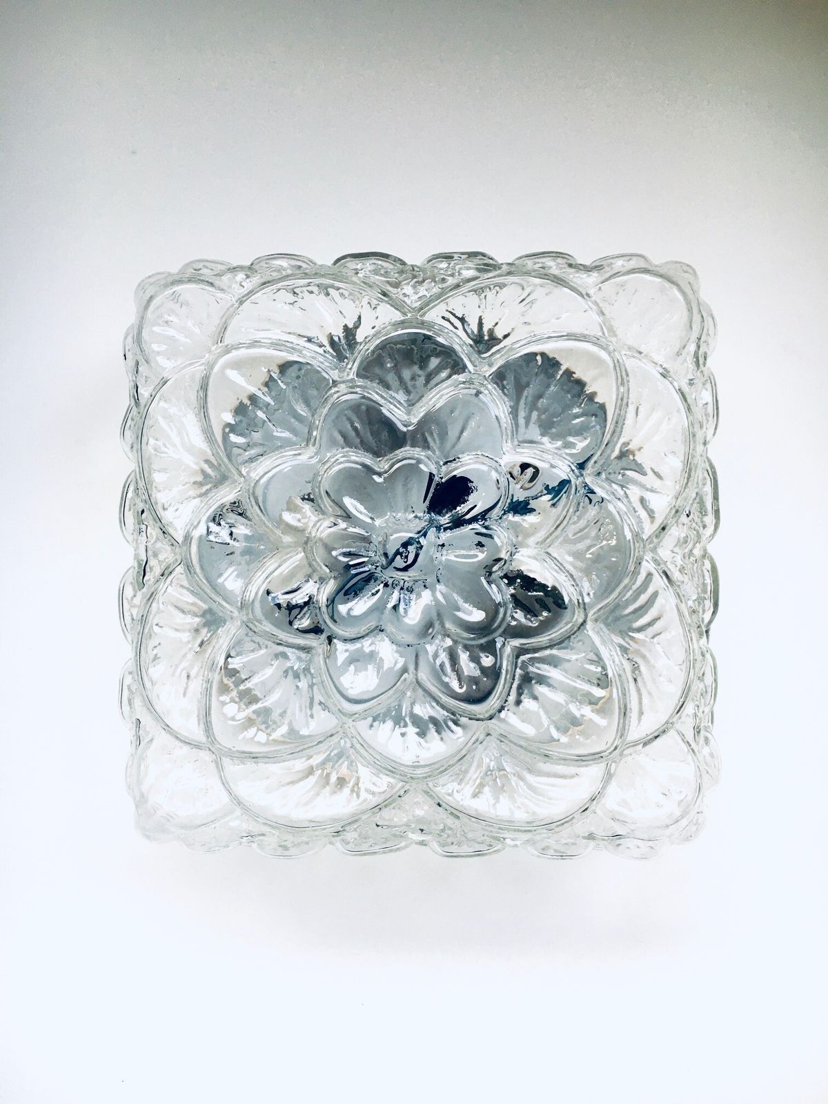 photo vinterior Midcentury Modern Design Flower Leaf Glass Sconce Wall Lamp By Rzb Leuchten 1960s