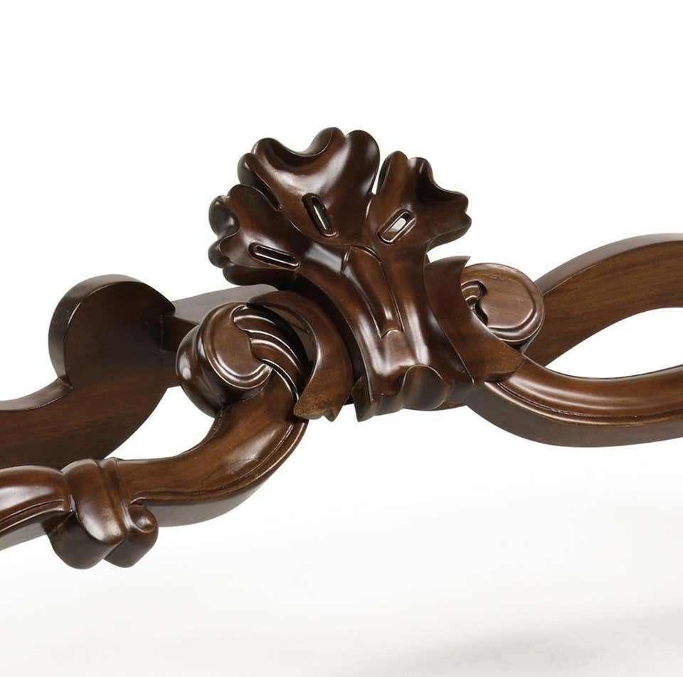 Console baroque en acajou sculpté, XXe siècle photo 2082.0