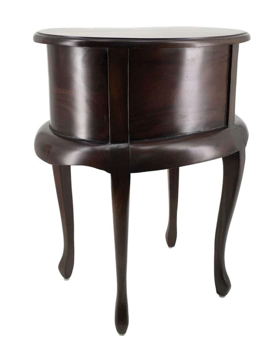 Paire de tables de chevet en acajou, forme rognon et deux tiroirs, XXe siècle photo for sale