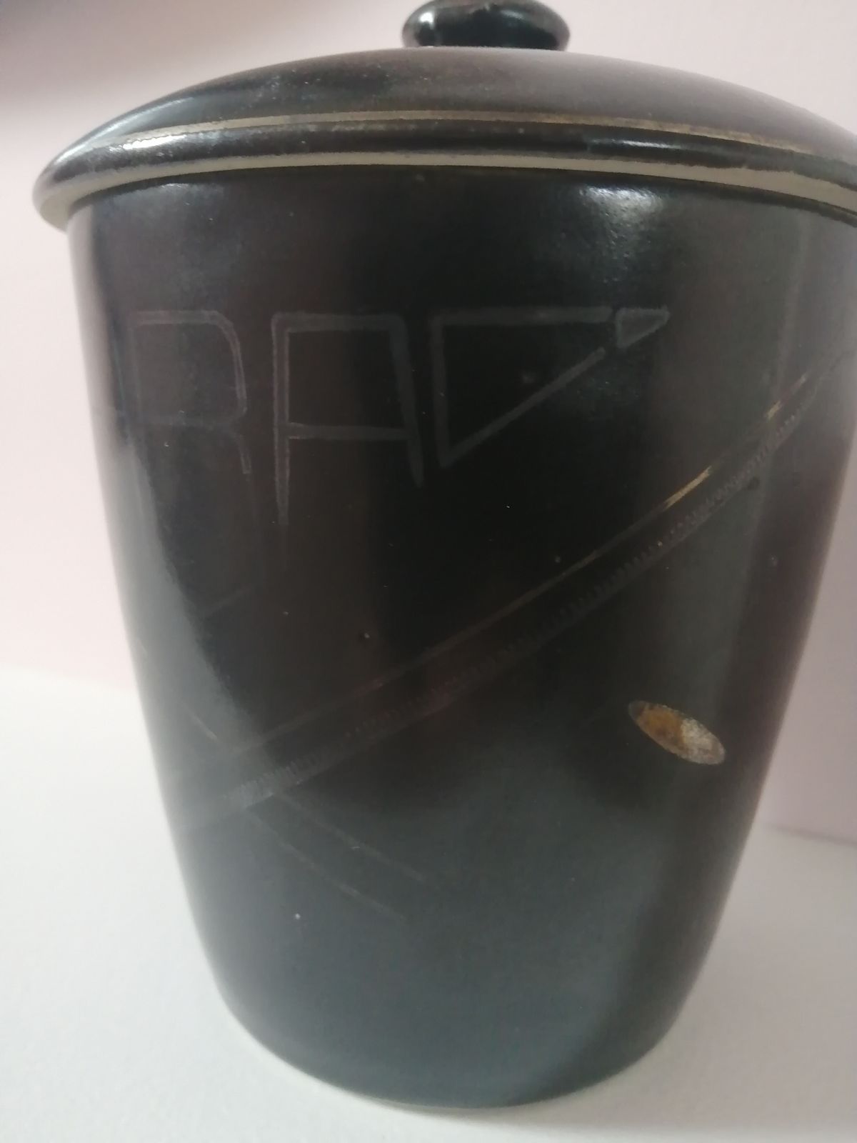 Jean Luce French Modernist Porcelain Lidded Pot Art Deco Style Uam C1930 Signed photo furniture