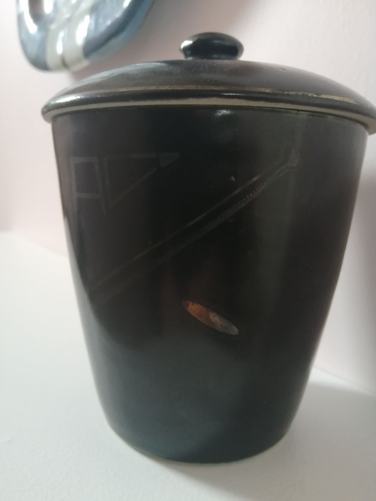Jean Luce French Modernist Porcelain Lidded Pot Art Deco Style Uam C1930 Signed photo 250.0