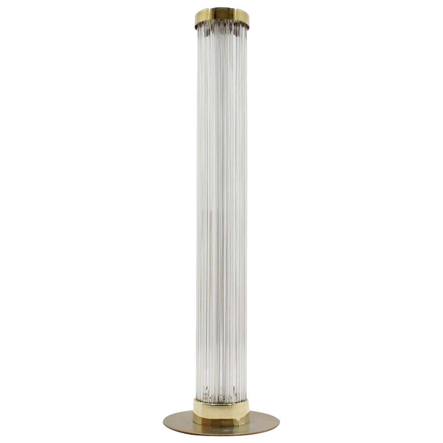 Rare Design Brass And Art Glass Modern Floor Lamp Kamenický šenov/Preciosa, 1960 photo furniture