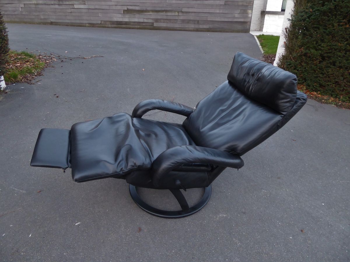 Black Leather Gaga Lounge Chair By Percival Lafer For Percival Lafer, 1998 photo furniture