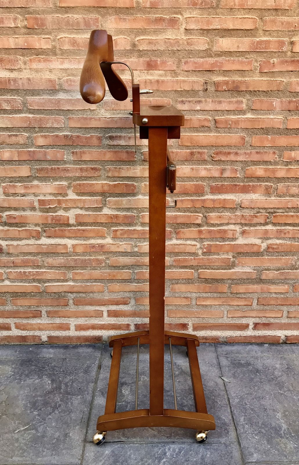 Home Decor Mid Century Modern Italian Wood Valet Stand Dressboy, 1960s photo