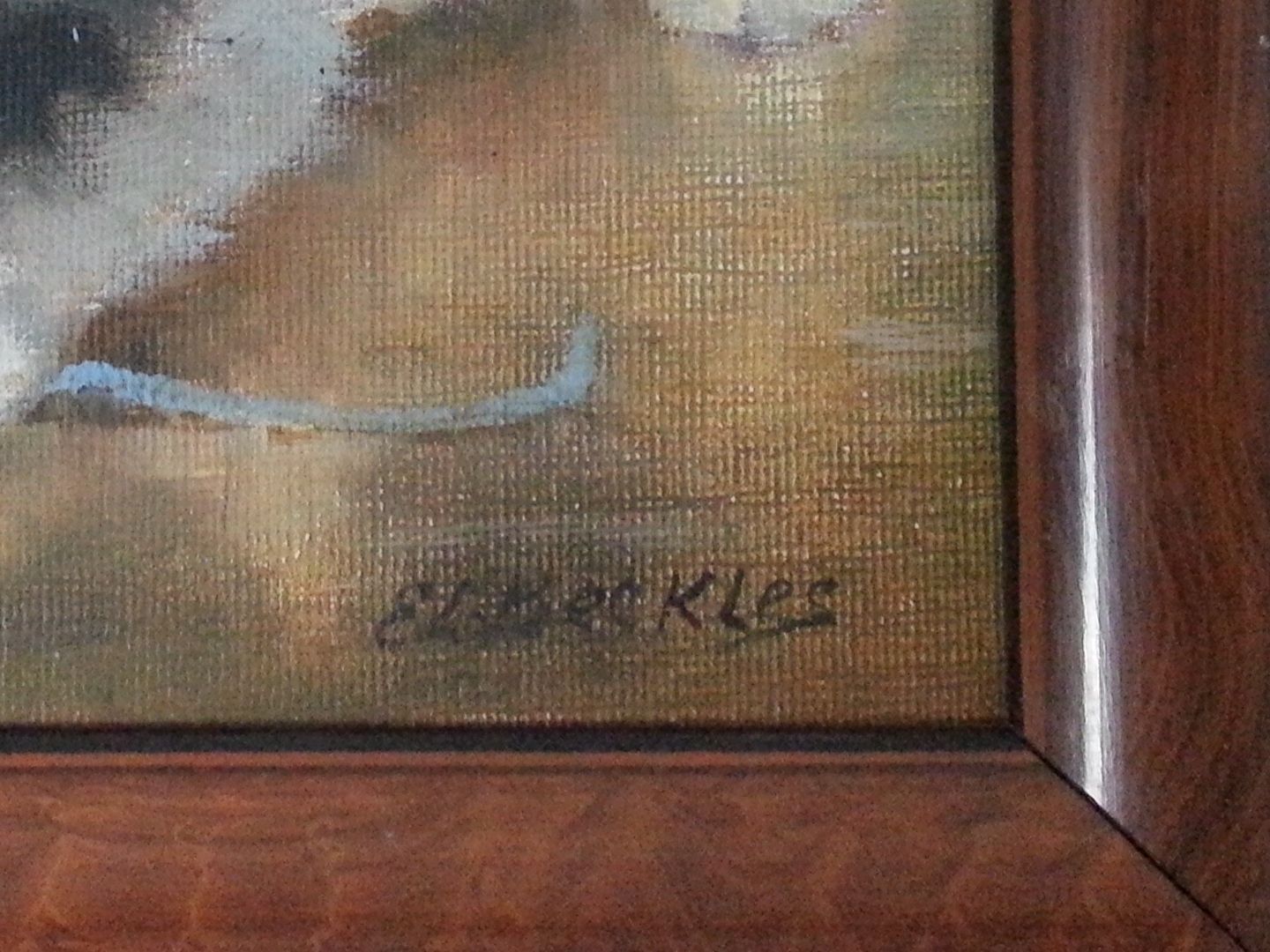 Oil On Board By Evelyn Lina Beckles. Three Kittens With A Ball Of Wool. photo for sale