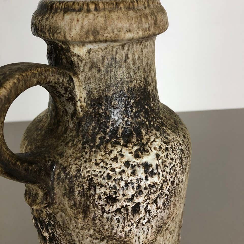 408.0 Large Multi Color Vase Fat Lava "407 35" Vase By Scheurich, Germany, 1970s photo