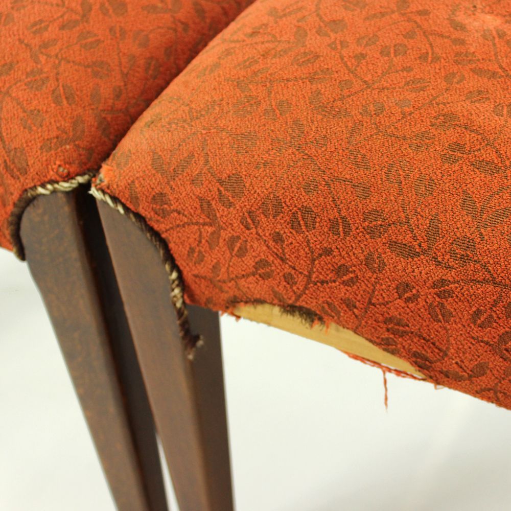 Set Of 4 Dining Chairs H 214 By Jindrich Halabala, Set Of Four, Czechoslovakia, 1930s photo vintage