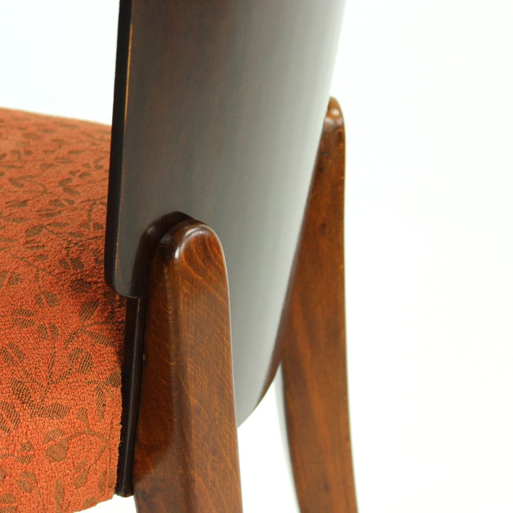 photo vinterior Set Of 4 Dining Chairs H 214 By Jindrich Halabala, Set Of Four, Czechoslovakia, 1930s