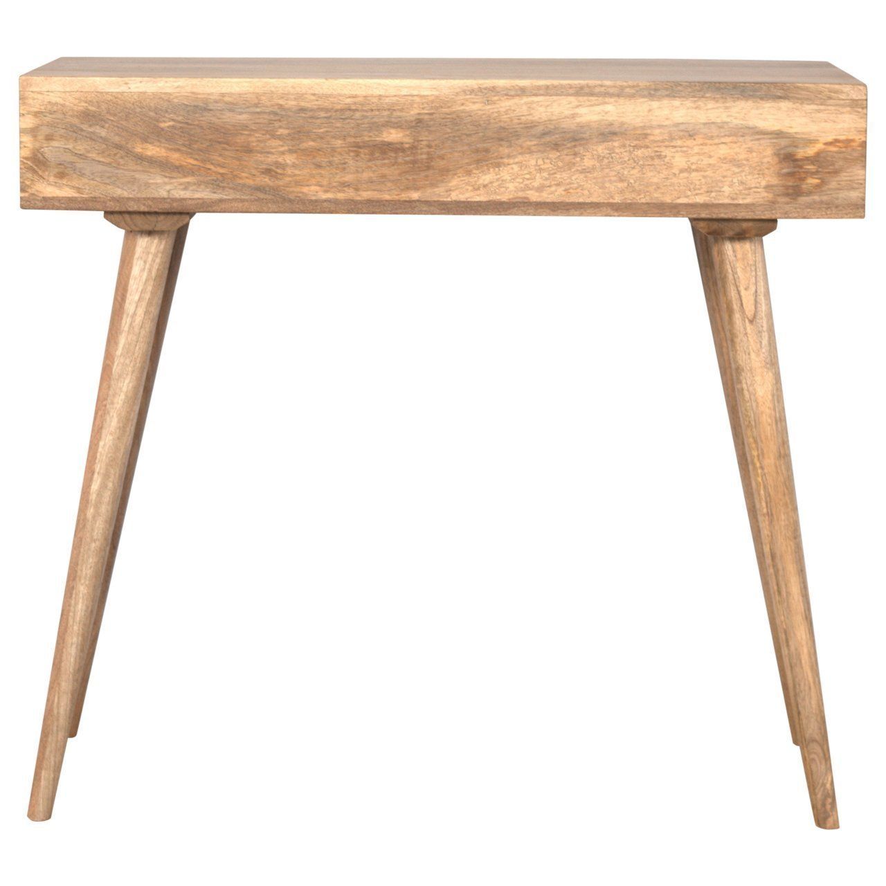 Solid Wood Nordic 1 Drawer Writing Desk With Open Slot photo Furniture