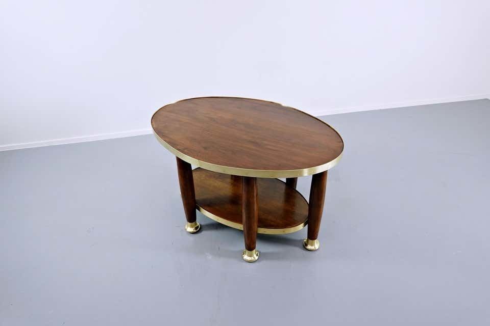 photo for sale Art Nouveau Table In The Style Of Adolf Loos, Wood And Brass, Circa 1910