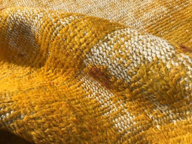 Yellow Decor Rug,Kids Rug,Bohemian Rug,Turkish Oushak Rug,Yellow Hallway Turkish Rug,Vintage Rug,Handmade Rug,Entryway Rug photo furniture