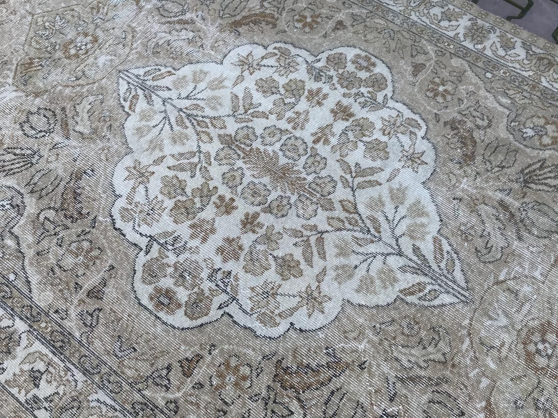 5'5''X9''Rug,Design Rug,Interior Rug,Floor Rugs,Area Rug,Anatolian Rug,Oushak Rug,Vintage Rug,Turkish Rug,Pink Rug,Distressed Rug,Old Rug photo buy