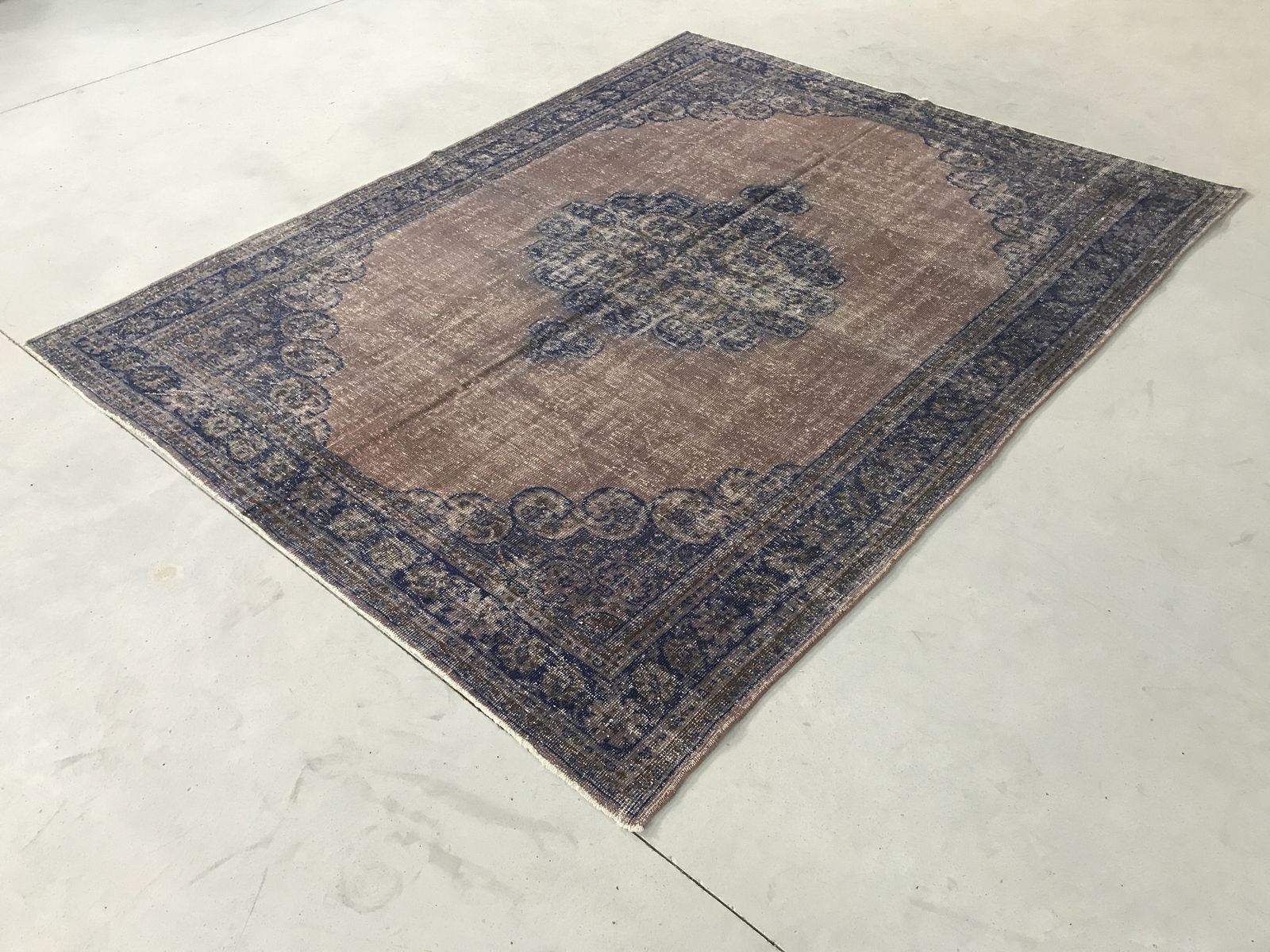 Navy Blue,Turkish Rug Anatolian Rug,Turkish Handmade Rug,Handwoven Rug,Natural Rug,Oushak Rug,Bohemian Rug,Antique Wool Rug photo for sale