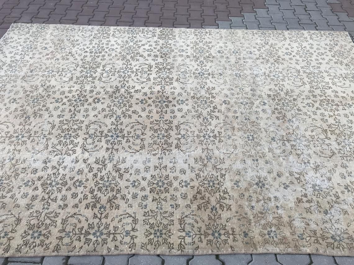 Anatolian Rug,7’3”X10’8”Rug,Turkish Rug,Oushak Rug,Vintage Rug,Design Rug,Floor Rug,Wool Rug,Handwoven Rug,Handmade Rug,Turkish Runner Rug photo vinterior