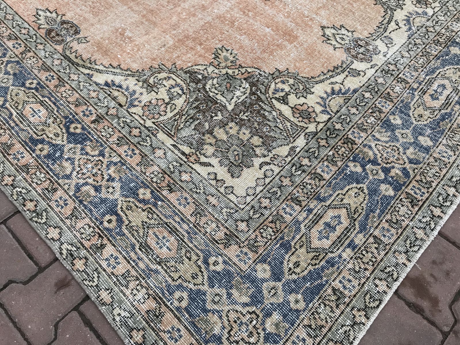 Antique Rug,Turkish Rug,Vintage Rug,Area Rug,Decor Rug,Oushak Rug,Pastel Rug, Vintage Turkish Rug,Interior Rug,Design Rug photo 1002.0