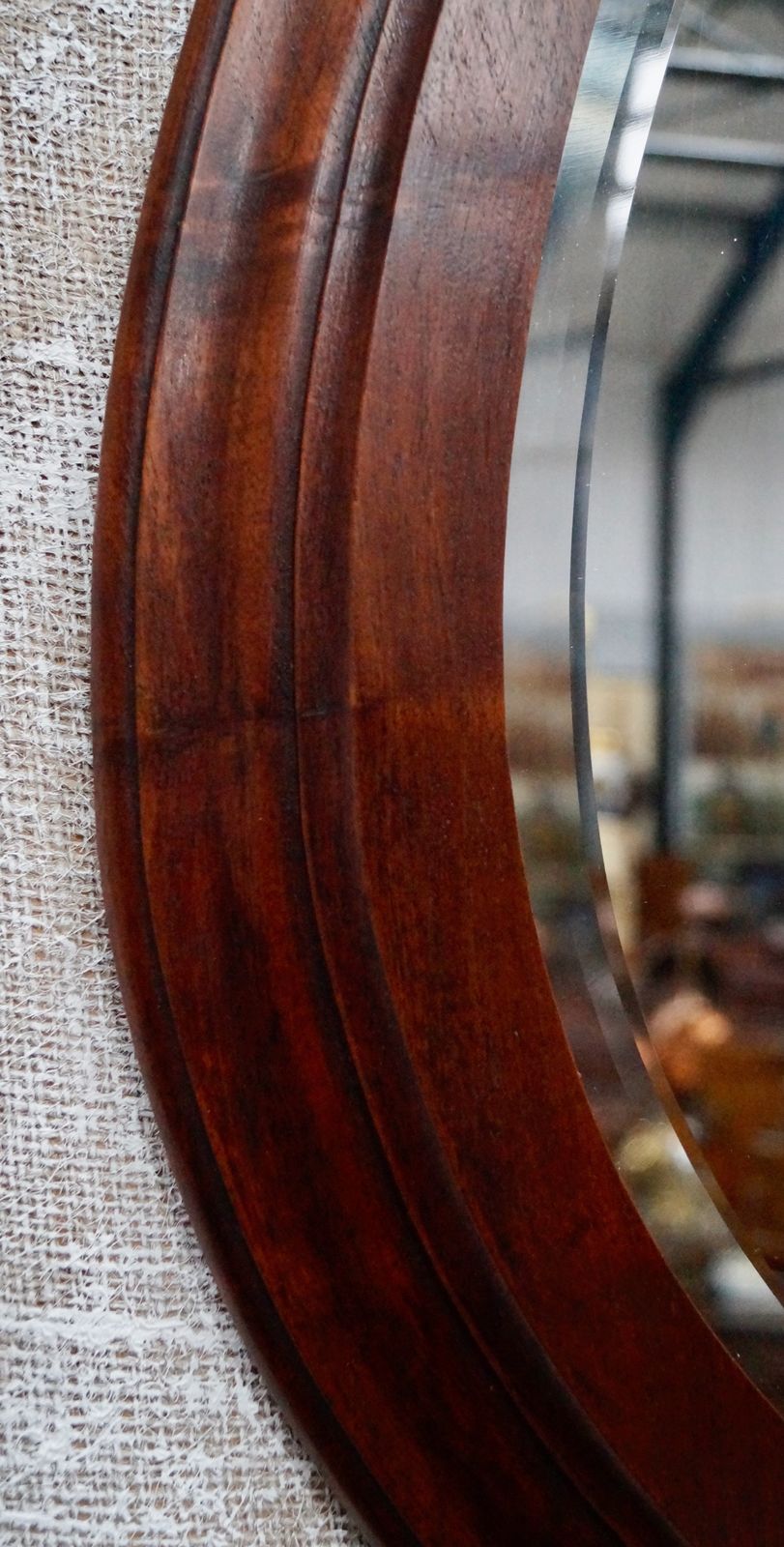 Victorian Mahogany Horseshoe Mirror photo furniture
