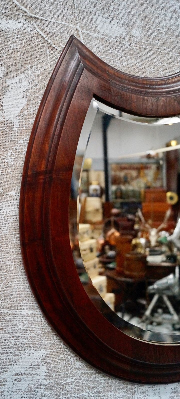 Victorian Mahogany Horseshoe Mirror photo Home Decor