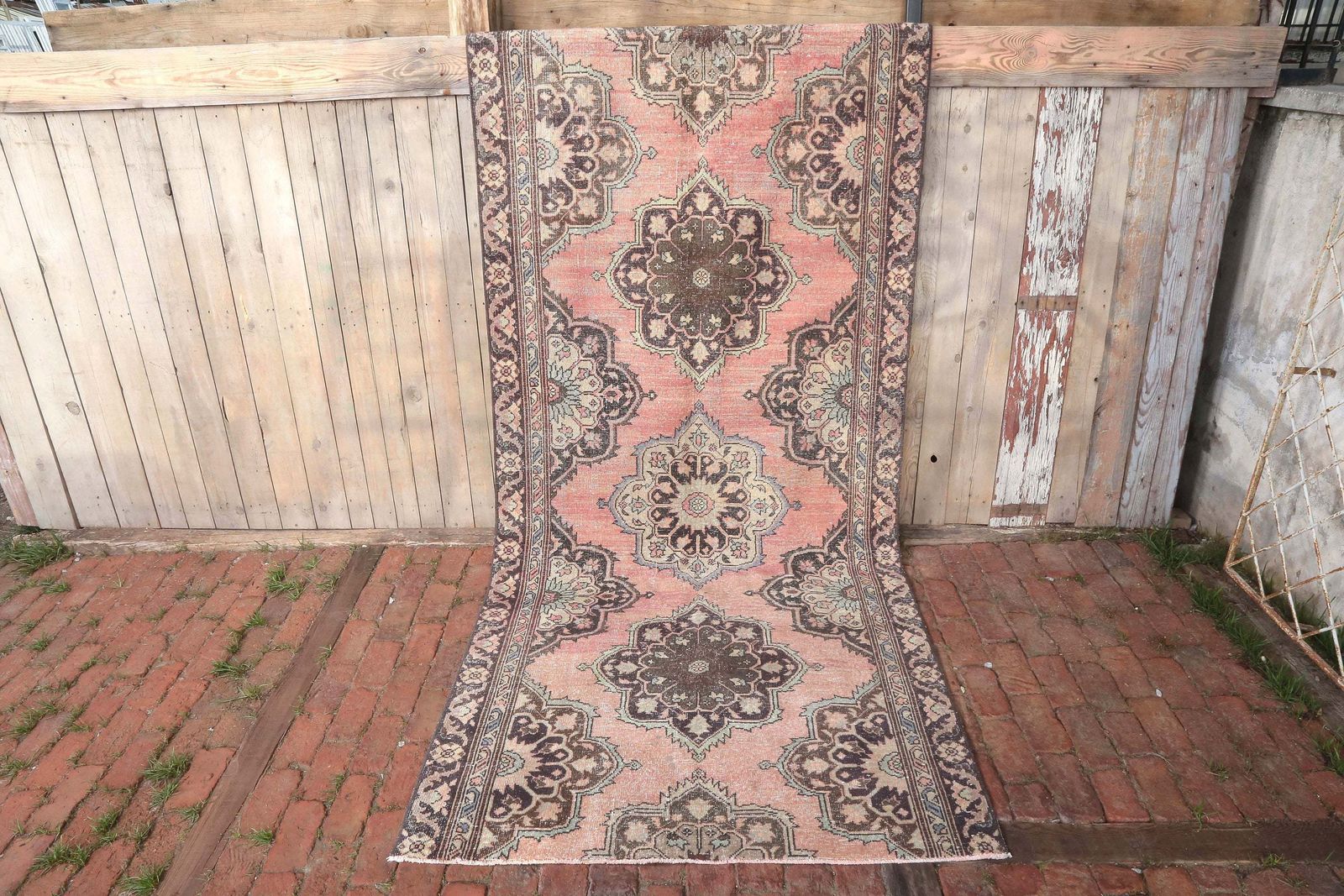 photo for sale Turkish Runner Rug, Hallway Rug, Vintage Runner Rug, Bohemian Runner Rug, Oushak Runner Rug, Antique Runner Rug Runner Rug