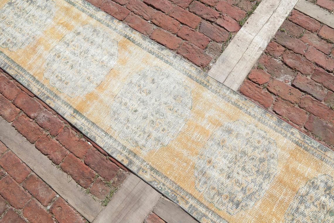 2.2 X 11.1 Ft, Turkish Runner Rug, Handmade Runner Rug, Vintage Runner Rug, Hallway Rug, Handmade Runner Rug, Anatolian Runner Rug photo 356.0