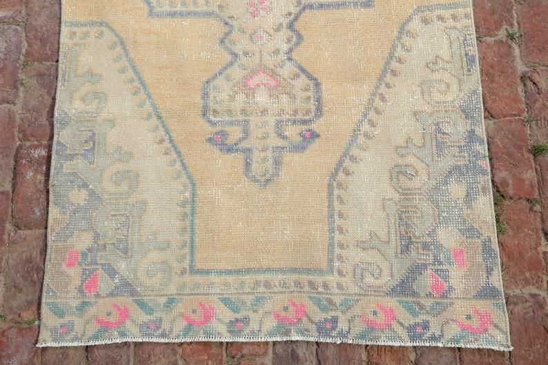 Decorative Rug, Oushak Rug, Bohemian Rug, Vintage Rug, Anatolian Rug, Turkish Rug, Area Rug, Oriental Rug, Handmade Rug photo for sale