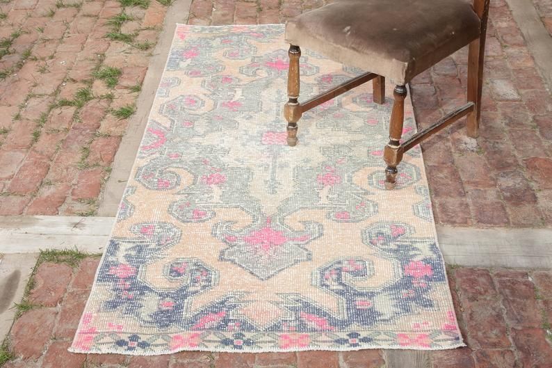 Bohemian Rug, Decorative Rug, Anatolian Rug, Vintage Rug, Oushak Rug, Turkish Rug, Area Rug, Handmade Rug, Bohemian Rug