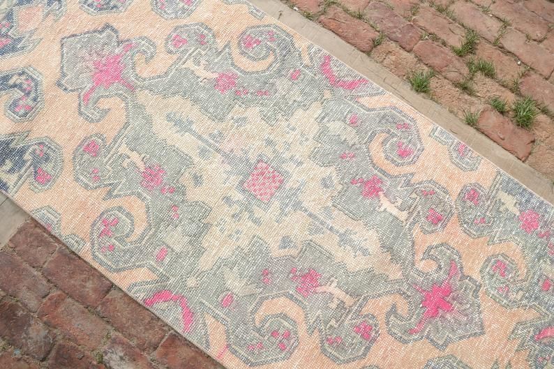 Bohemian Rug, Decorative Rug, Anatolian Rug, Vintage Rug, Oushak Rug, Turkish Rug, Area Rug, Handmade Rug, Bohemian Rug photo 280.0