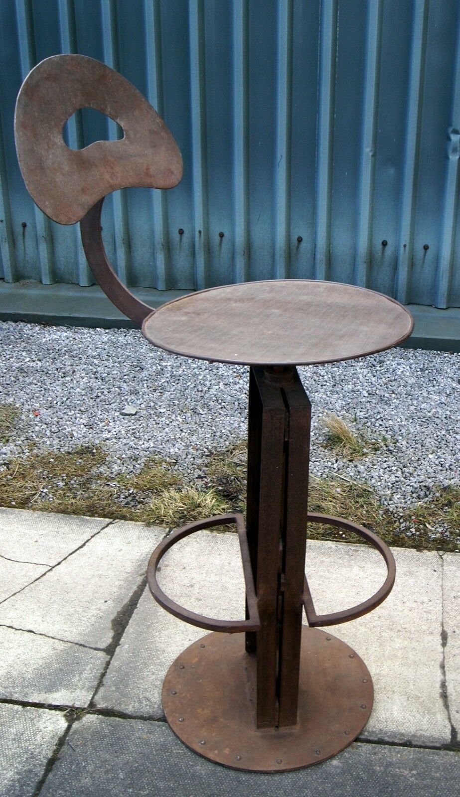 An Antique Industrial French Bistro Table And Chairs photo 1100.0