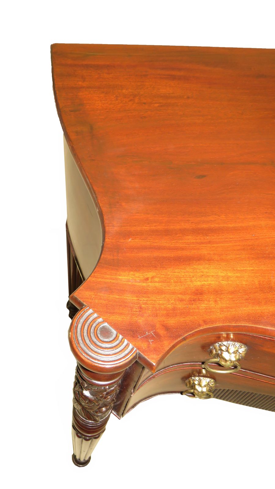 American 19th Century Federal Mahogany Serpentine Table (America, Circa 1810) photo furniture