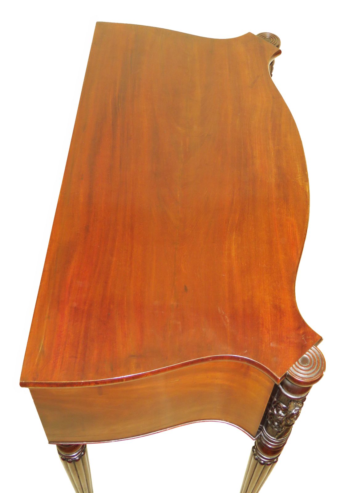 American 19th Century Federal Mahogany Serpentine Table (America, Circa 1810) photo Furniture
