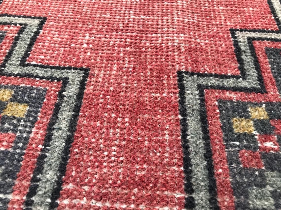 3'4x6'2 Ft,Dıstressed Anatolian Rug,Rug Vintage,ınterior Desing,Bohemian Rug,Oushak Rug,Carpet Rug Handmade,Wool Rug,Decorative Rug,Alfombra photo buy