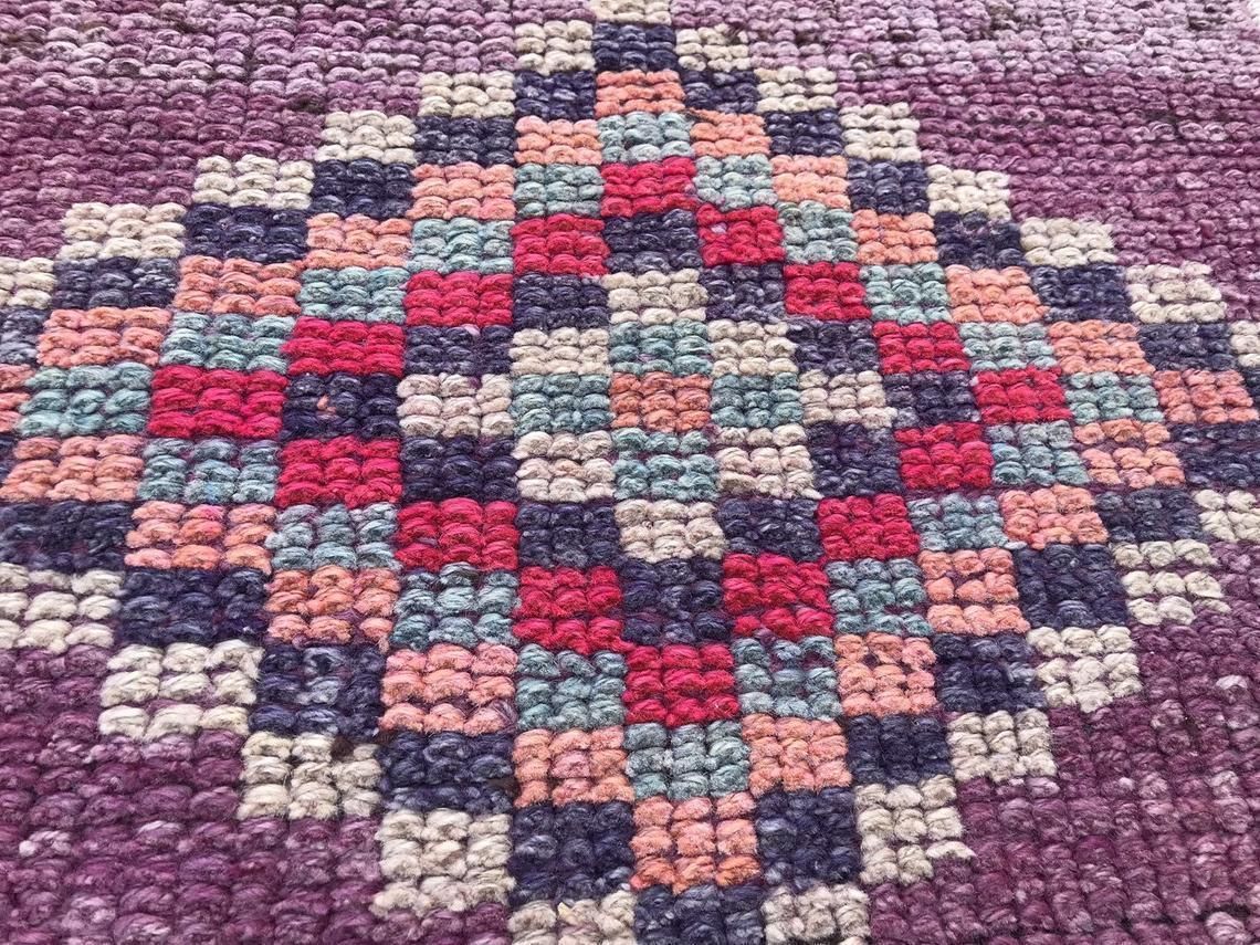 Turkish Runner Rug,Purple Runner Rug,Oushak Runner,Wool Rug,Home Decor,Anatolian Runner,Turkish Rug,Bohemian Rug,Area Rug,Carpet Rug,Runner photo furniture