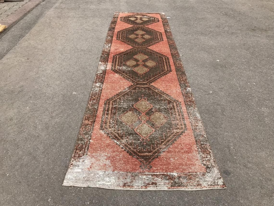 Anatolian Runner Rug,Bohemian Runner Rug,Oushak Runner Rug,Turkish Runner Rug,Runner Rug,Decorative Runner Rug,Home Decor,Aztec Rug photo for sale