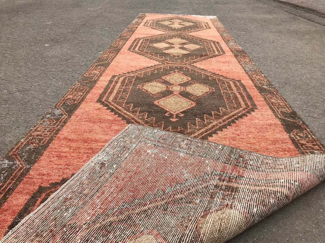 Anatolian Runner Rug,Bohemian Runner Rug,Oushak Runner Rug,Turkish Runner Rug,Runner Rug,Decorative Runner Rug,Home Decor,Aztec Rug photo vintage