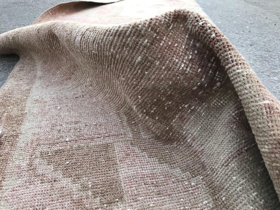 7'5x2'7feet,Turkish Runner Rug,Pastel Runner,Oushak Runner,Wool Rug,Home Decor,Anatolian Runner,Turkish Rug Runner,Hallway Rug,Faded Rug photo furniture