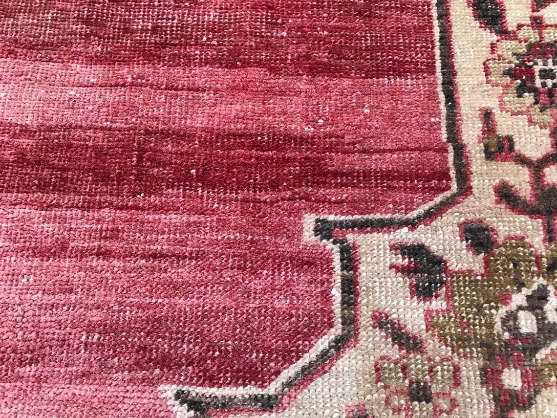Turkish Bohemian Vintage Rug,Oushak Area Carpet,Wool Carpet, Handmade Anatolian Carpet photo 508.0