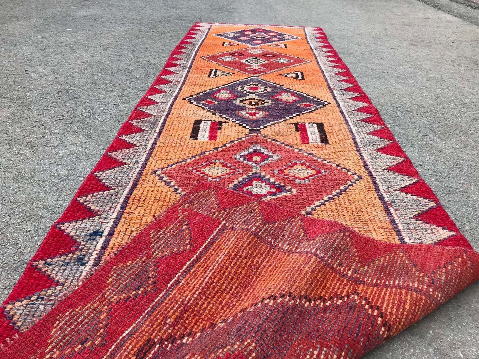 Runner Rug,Turkish Runner,Oushak Runner,Wool Rug,Home Decor,Anatolian Runner,Turkish Rug,Bohemian Rug,Area Rug,Carpet Rug,Turkish Runnerrug photo vintage
